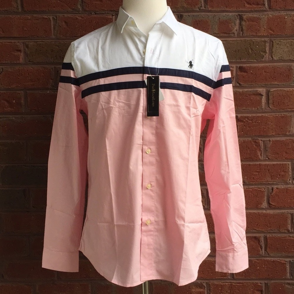 Mens polo Ralph Lauren Casual bottom down Shirt